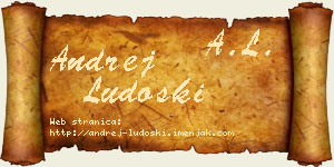 Andrej Ludoški vizit kartica